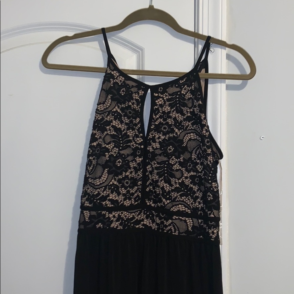 Fancy, silk & lacy maxi dress.